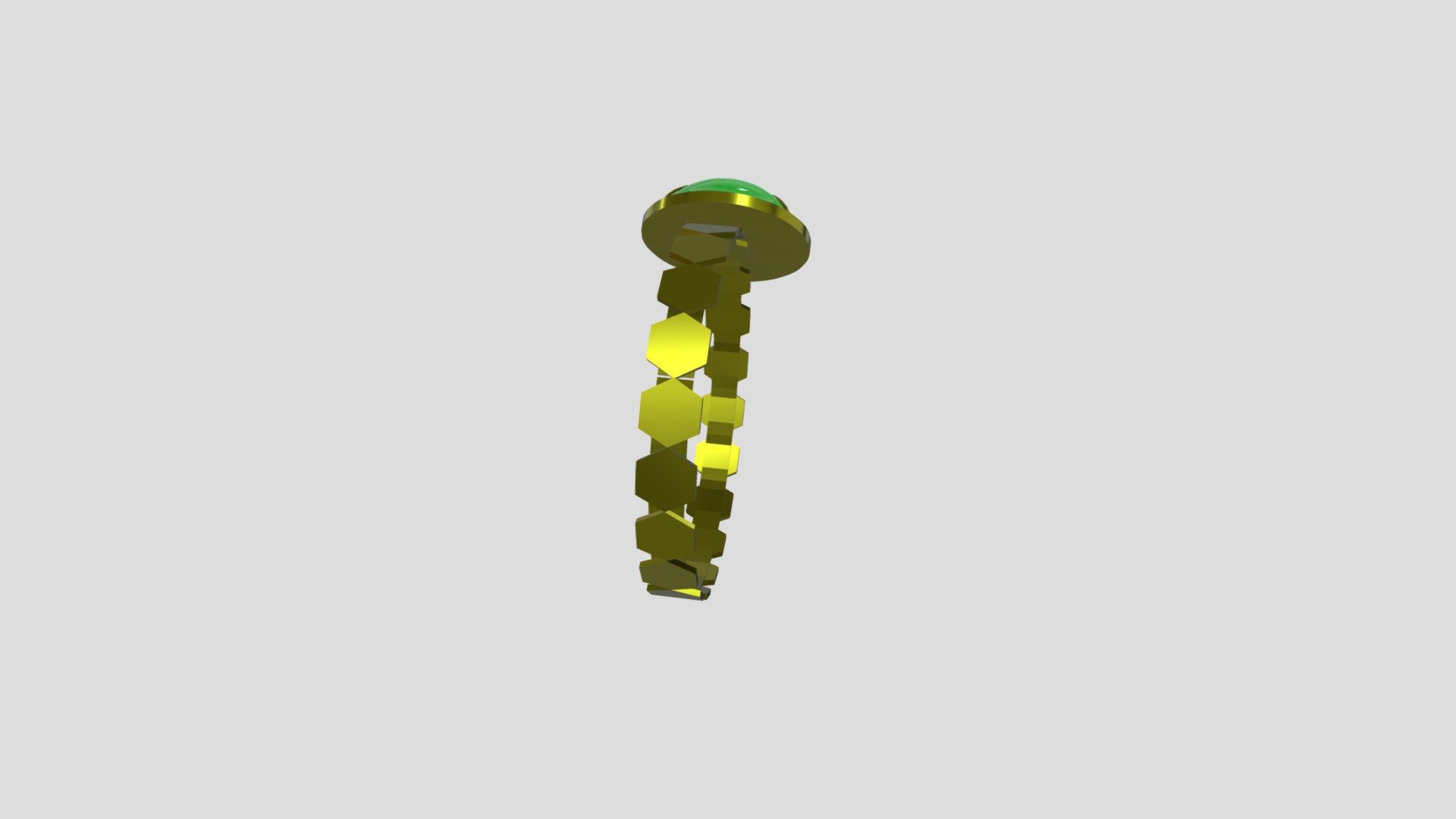 Gold hexegon Ring