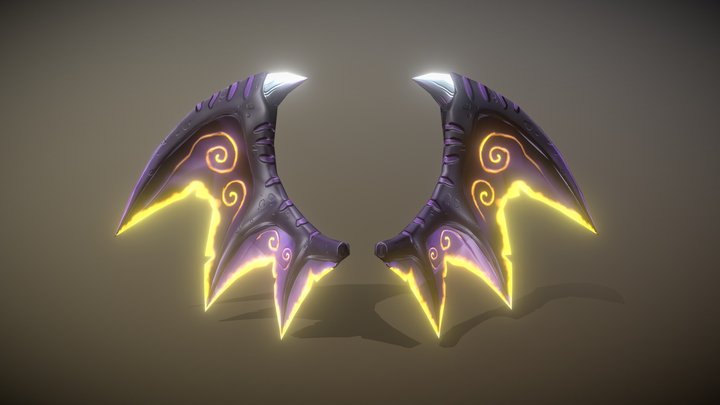 Dark Prince Wings 3D Model