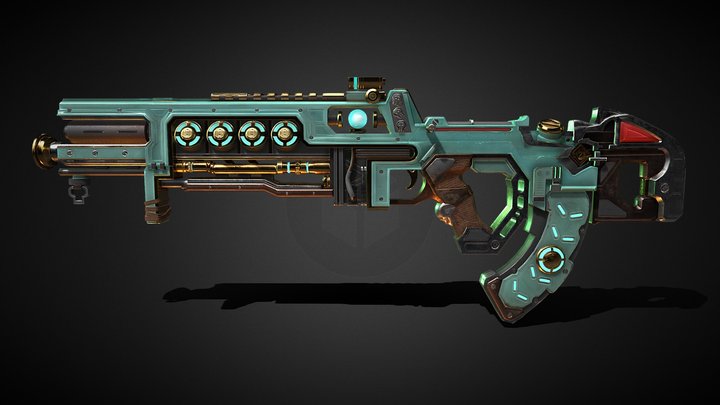 Apex Legends VK-47 Flatline Teal Zeal – Kostenloses 3D-Modell STL
