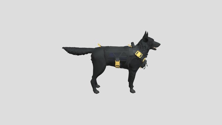 Dog Merlin Animals 3D Model