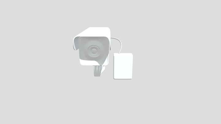 Realistic High-Poly CCTV Camera 3D Model