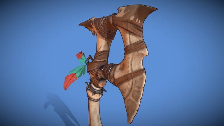 Bone Axe 3D Model