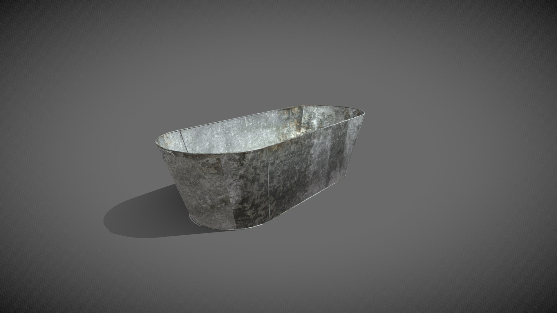 3D model Tin Bath - This is a 3D model of the Tin Bath. The 3D model is about a close-up of a ring.