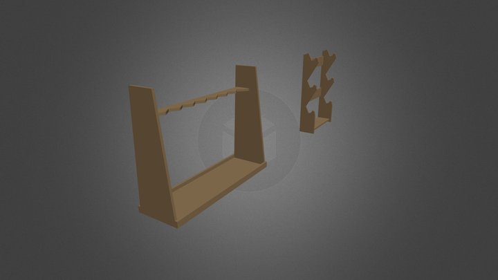 Weapon racks (Low-poly) 3D Model