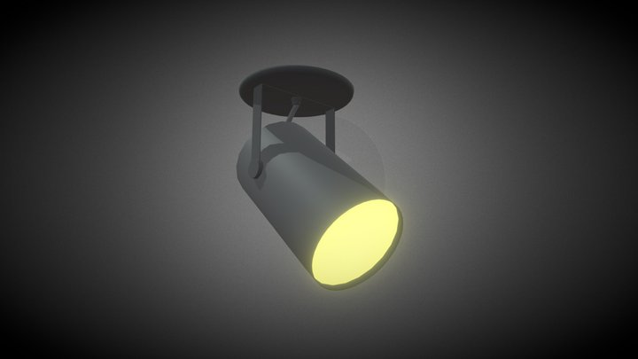 Mini Holofote == Mini spotlight 3D Model