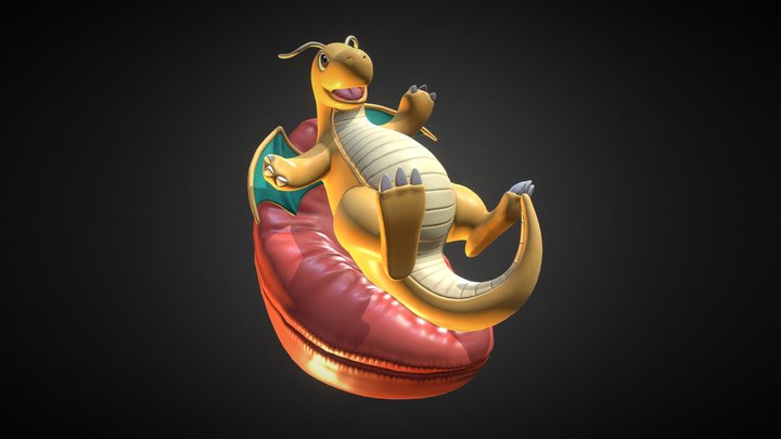 Dragonite Puff - 3D Print 3D Model