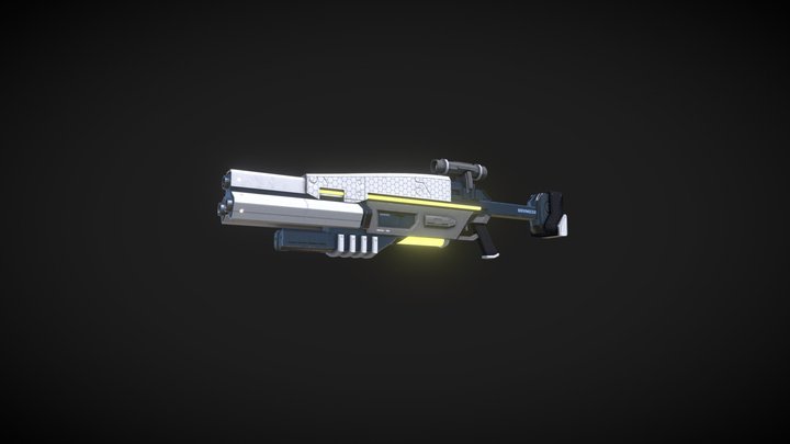 Sci-fi rifle 3D Model