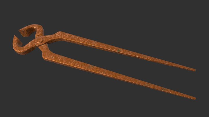 Rusted Pliers 3D Model