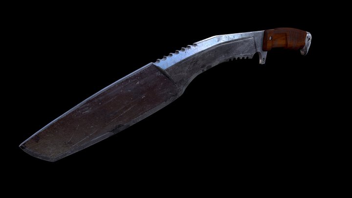 Kukri Knife 3D Model