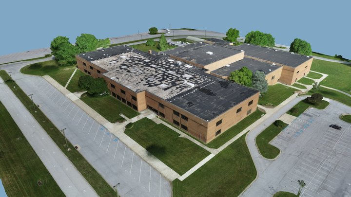 NCHS Main Bldg Rev2 Simplified 3d Mesh 3D Model