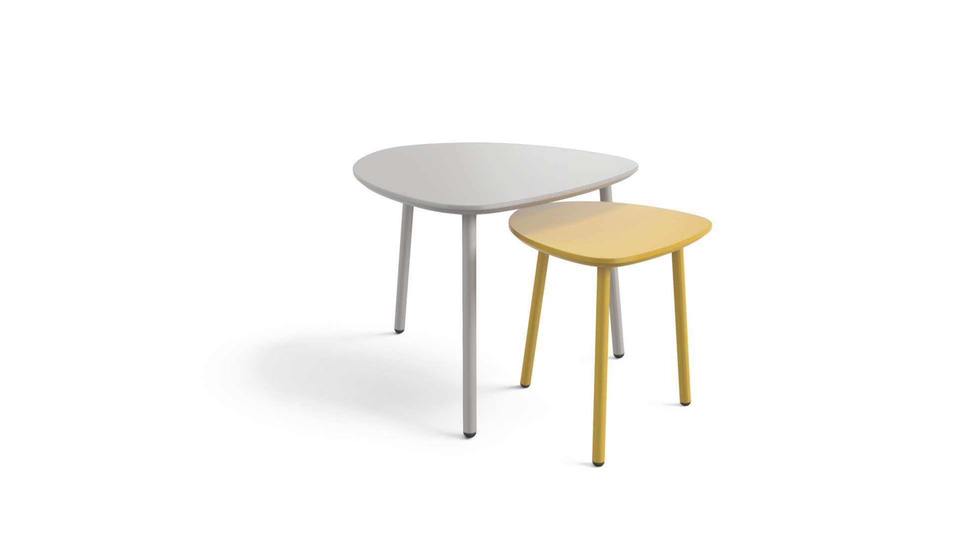 Nyla Nesting Tables, Mustard and Grey