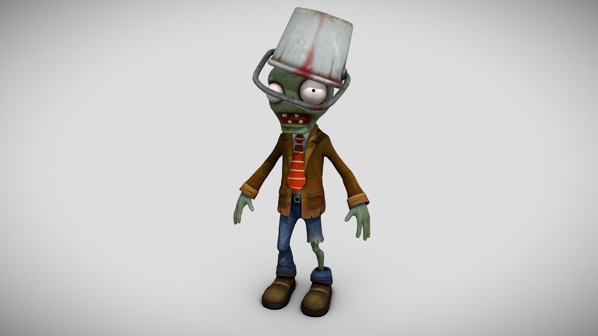 Buckethead Zombie - PVZ Garden Warfare - Download Free 3D model by ...
