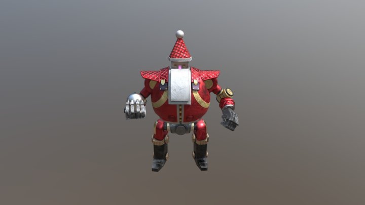 Santa Robot 3D Model