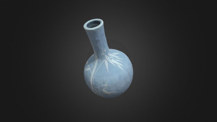 Vase, Qing 清 Dynasty, Qianlong 乾隆 period 3D Model