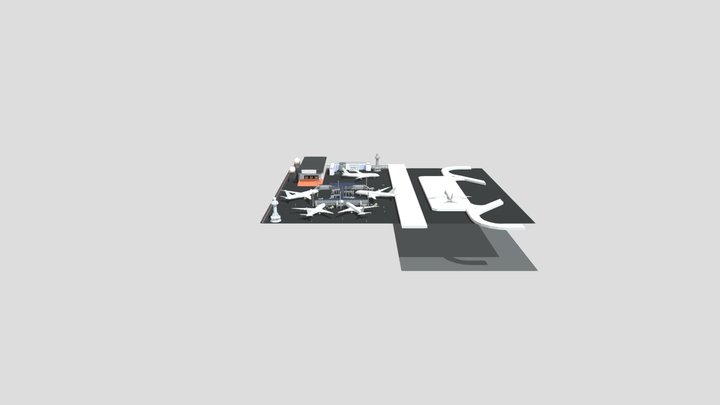 Airport_ Complete_ Texturing- Colouring 3D Model