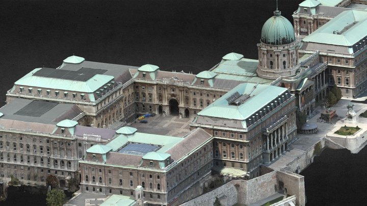Buda Castle Budapest 3D Model