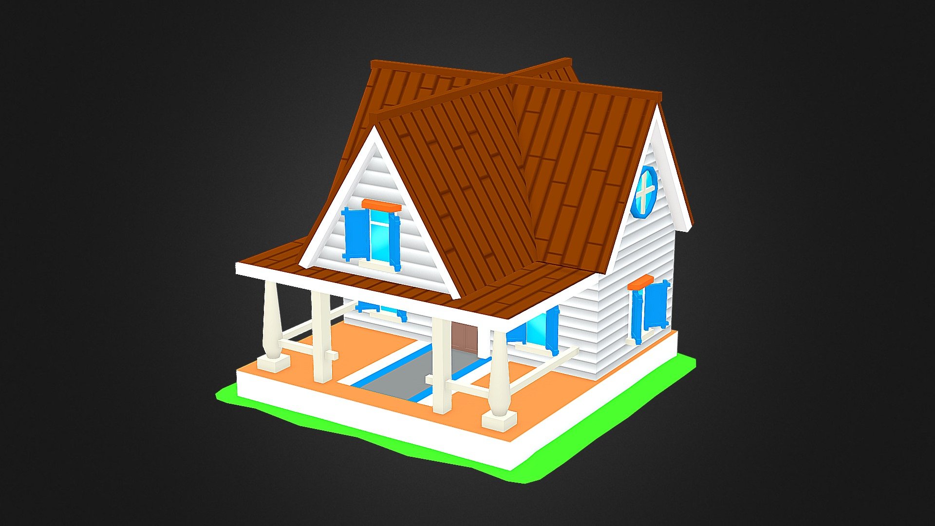 FarmVille House - 3D model by İlhan Fehimovski (@ilhanfehimovski ...