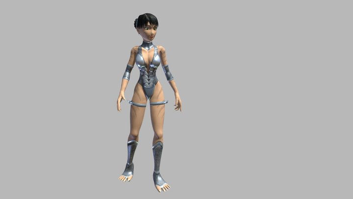 Sudeki Buki Coelacanth Scales 3D Model