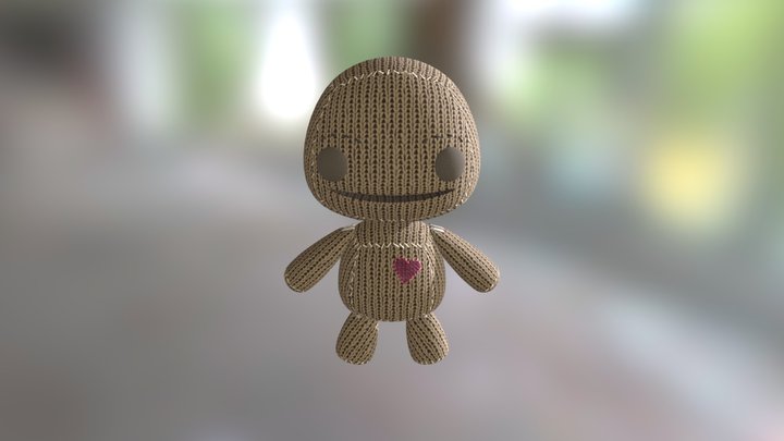 Plush My little planet inspired 3D Model