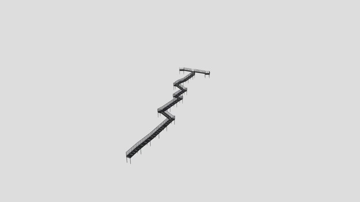 Лестница для горки 3D Model