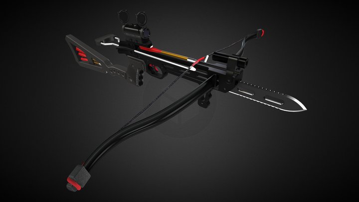 Tactical Mini Crossbow 3D Model
