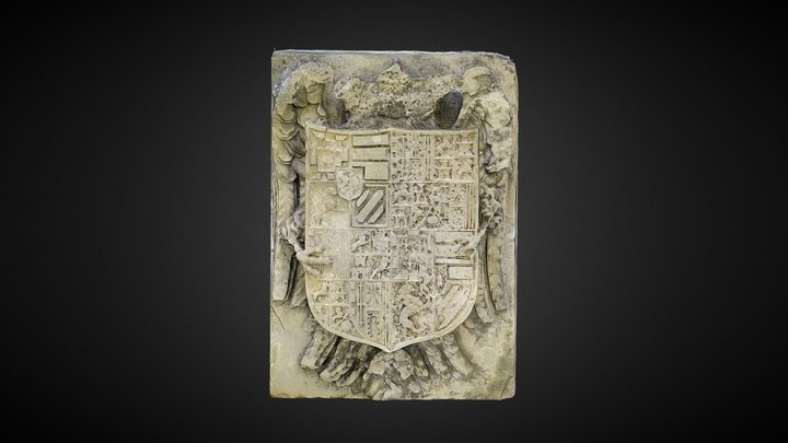 Escudo Carlos V - Puente de Cartuja 3D Model
