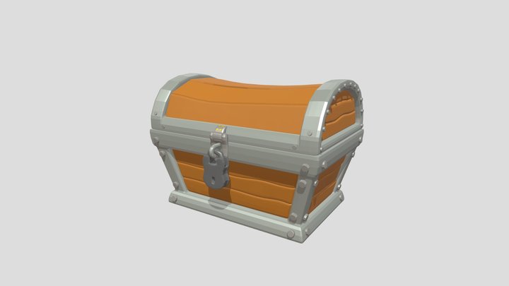 Chest Low-poly – Free 3D Model STL