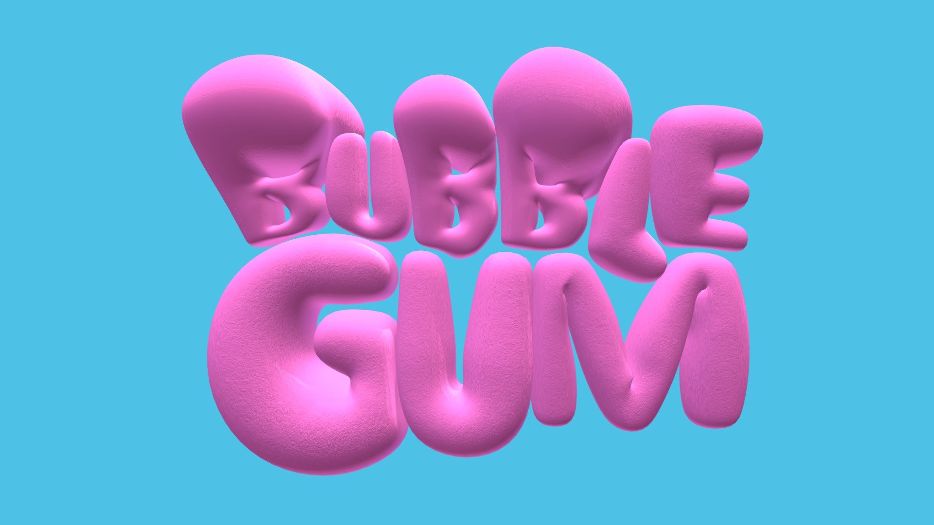 Bubble Gum - 3D model by mbfredyh [3a63b4e] - Sketchfab