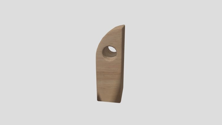 block with hole 3D Model