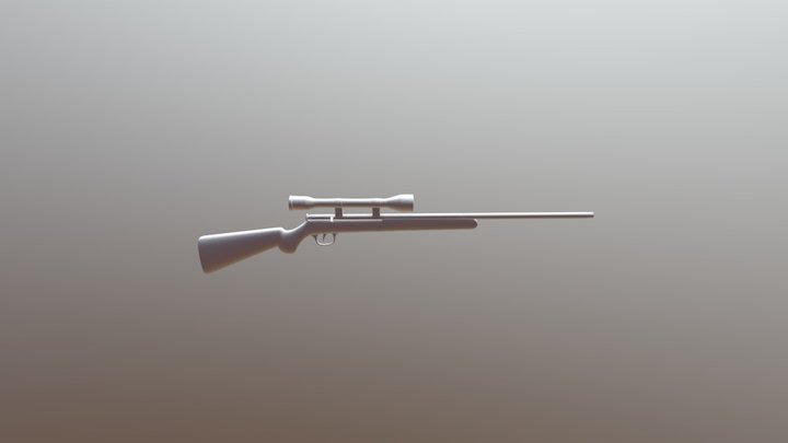 Sniper Rifle 3D Model