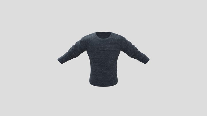 Blue Long Sleeve 3D Model