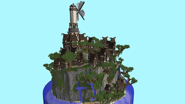 Seagull Island 3D Model