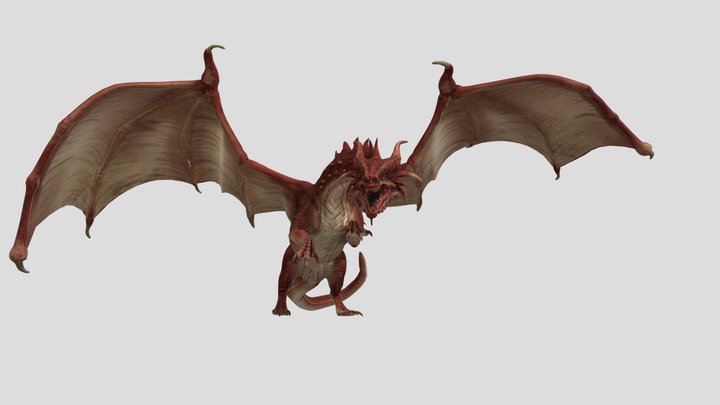 Red Dragon 3D Model