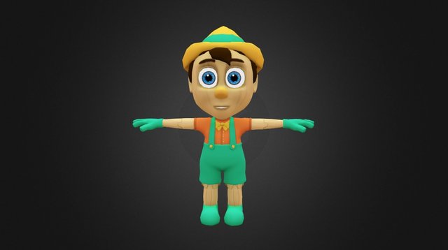 Pinocchio 3D Model