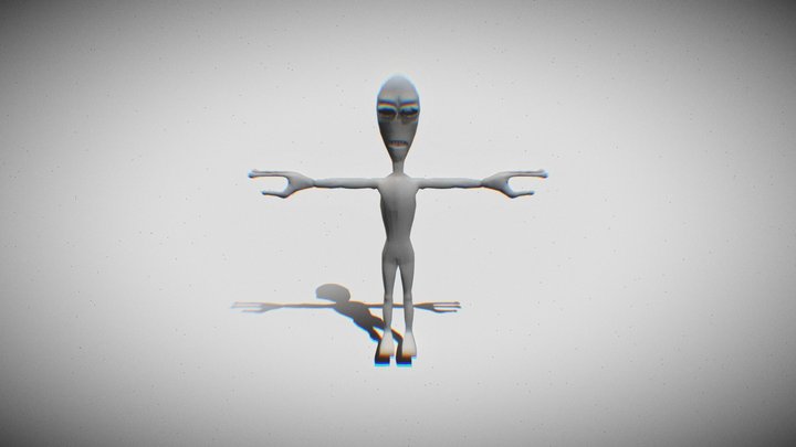 Gray Alien 3D Model
