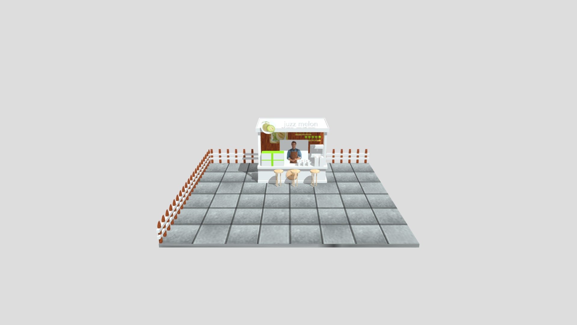 Cfe Melonte Wess - 3D model by tirwan145 [3a6b8d4] - Sketchfab