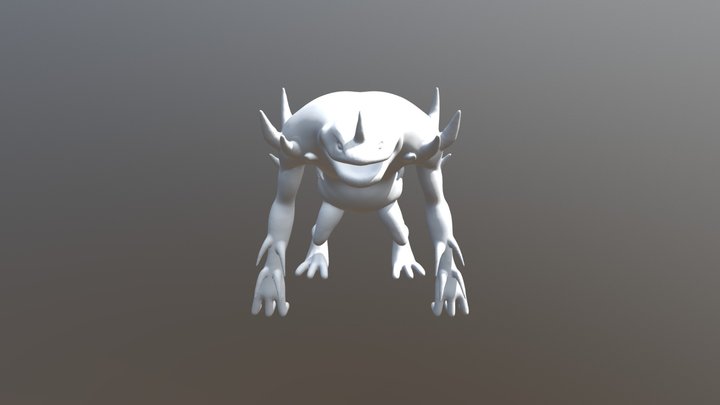 Slaad WIP 3D Model