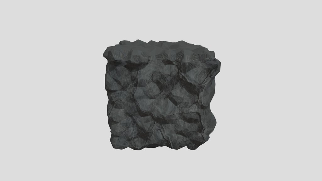 Stylised Rough Block For Games