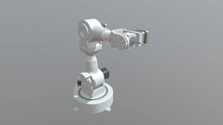 Surgical 4dof Stepper roboterarm 3d model 3D Model