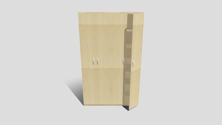 Cupboard 2300x1400x400 3D Model