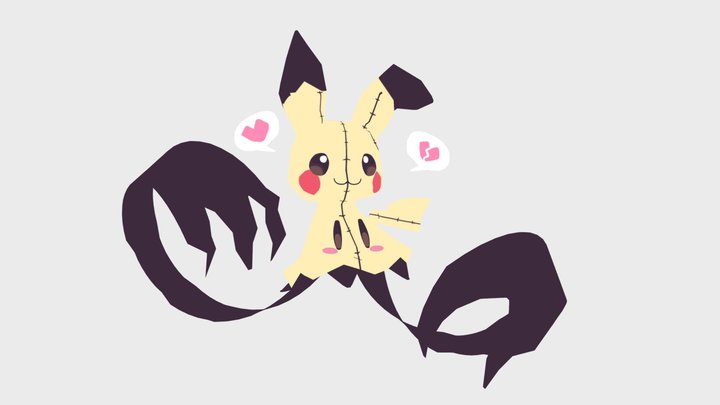 Mimichu | Pikachu/Mimikyu 3D Model