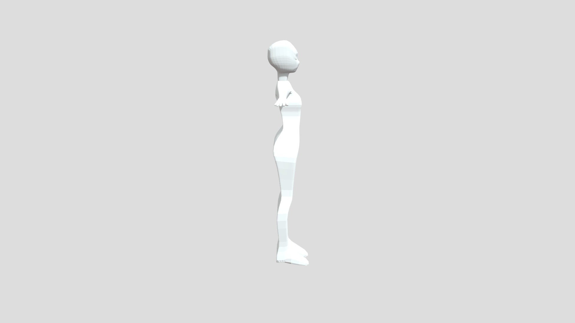 Low Poly Prototipe Girl
