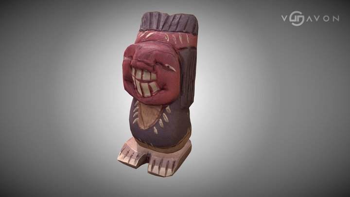 Indio Pícaro (LowPoly) – Chilean Folk Figurine 3D Model