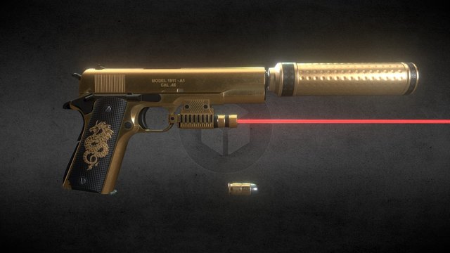 m1911A1 3D Model