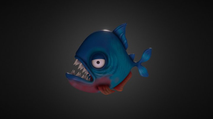 piraña-toon 3D Model