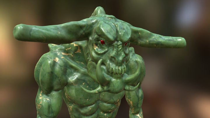Demon (Jade Statue) 3D Model