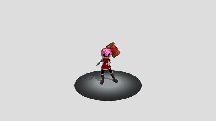 Amy Rose 3D Model