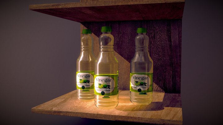 Vinegar Bottle 3D Model