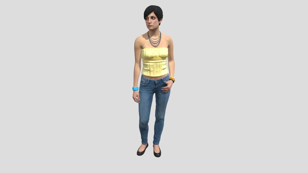 Sunlit Strapless Yellow Top