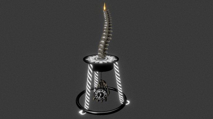 Spine Candle 3D Model